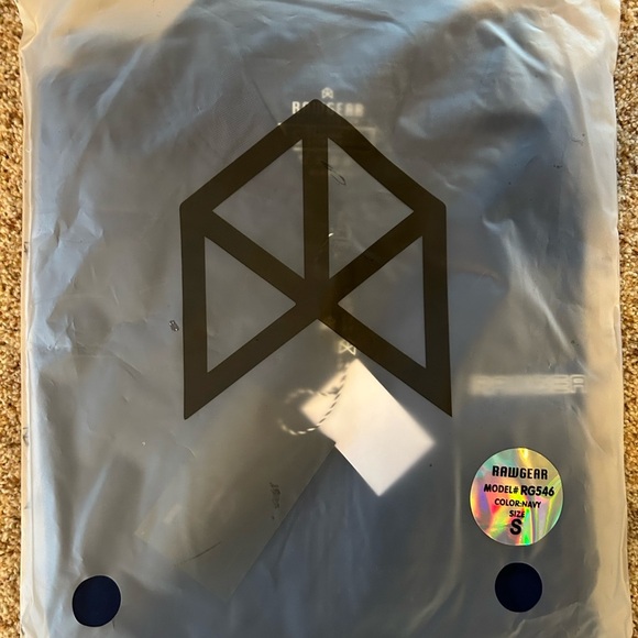 NWT Raw Gear Bomber Jacket Light Navy Blue Size Small - Picture 7 of 7